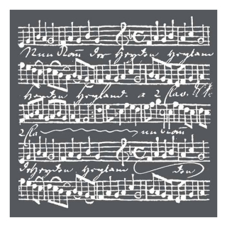 Stamperia - MUSIC SCORES - šablona / maska