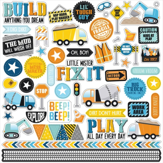 Echo Park - LITTLE BUILDER Element Stickers - samolepky