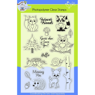 *** Lil´ Bluebird Designs - FOREST FRIENDS - silikonová razítka