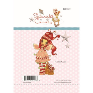 * Little Darlings - SATURATED CANARY / CANDY CANES - silikonové razítko