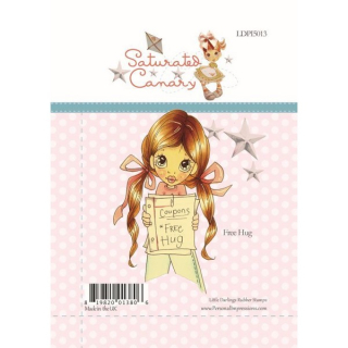 * Little Darlings - SATURATED CANARY / FREE HUG - silikonové razítko