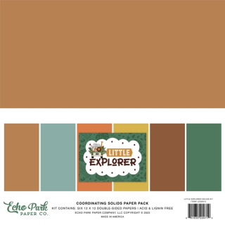 *** Echo Park - LITTLE EXPLORER Solid Paper Pack - kompletní sada