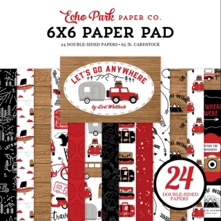 *** Echo Park - LET´S GO ANYWHERE 6x6 - scrapbookové čtvrtky