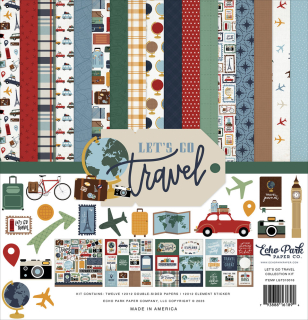 Echo Park - LET´S GO TRAVEL Collection Kit - kompletní sada