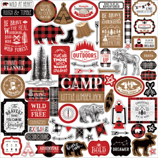 *** Echo Park - LITTLE LUMBERJACK Element Stickers - samolepky