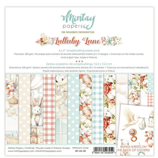 Mintay - LULLABY LANE 6x6 - scrapbookové čtvrtky