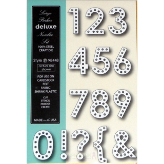 *** Memory Box - LARGE PARKER DELUXE NUMBER SET - vyřezávací šablony