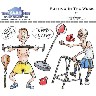 The Card Hut - PUTTING IN THE WORK - silikonová razítka