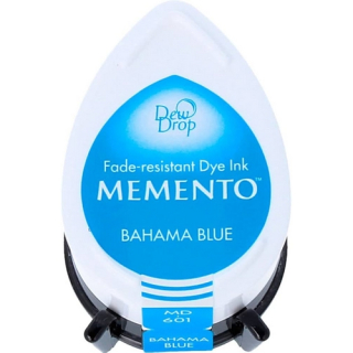 Tsukineko - Memento Dew Drop / BAHAMA BLUE - razítkovací barva