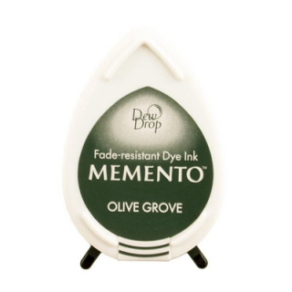Tsukineko - Memento Dew Drop / OLIVE GROVE - razítkovací barva