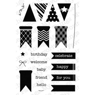 *** My Favorite Things - BITTY BANNERS - silikonová razítka
