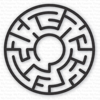 *** My Favorite Things - MAZE SHAPES / BLACK - komponenty k výrobě přání