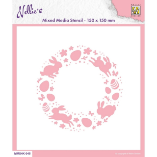 Nellie Snellen - EASTER WREATH - šablona / maska