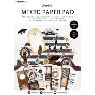 *** Studio Light - VINTAGE TREASURES SEA Mixed Paper Pad - kreativní sada