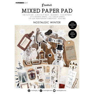 *** Studio Light - NOSTALGIC WINTER Mixed Paper Pad - kreativní sada