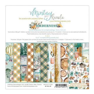 *** Mintay Papers - WILDERNESS 6x6 - scrapbookové čtvrtky