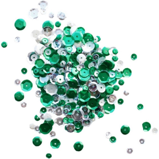 Neat & Tangled - SEQUIN MIX / FROSTED PINE - flitry