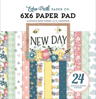 *** Echo Park - NEW DAY 6x6 - scrapbookové čtvrtky