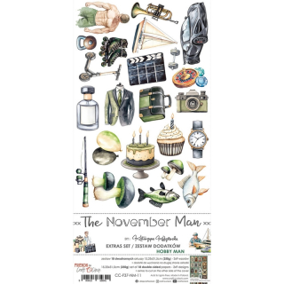 Craft O´Clock - THE NOVEMBER MAN 6x12 - elementy k vystřihování