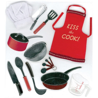 Jolee´s Boutique - COOKING Stickers - 3D samolepky