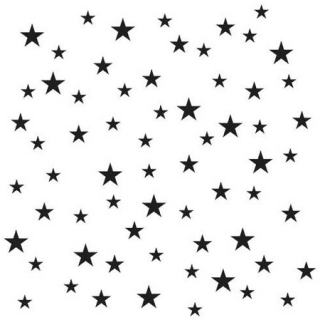 Crafter´s Workshop - RANDOM STAR 6x6 - šablona / maska