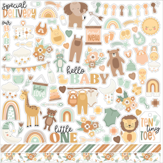 Echo Park - OUR BABY Element Stickers - samolepky