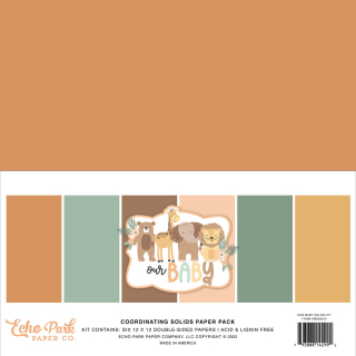 Echo Park - OUR BABY Solid Paper Pack - kompletní sada