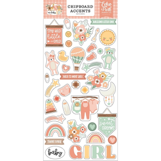 *** Echo Park - OUR BABY GIRL Chipboards - kartonové výřezy