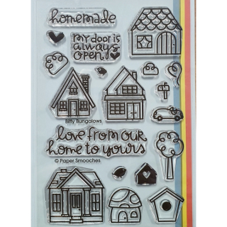 *** Paper Smooches - BITTY BUNGALOWS - silikonová razítka