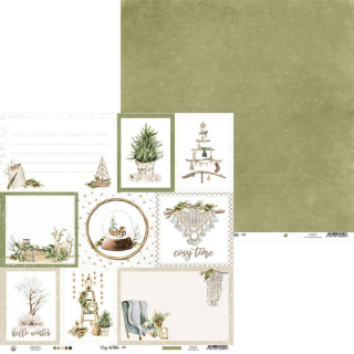 *** P13 - COSY WINTER / 05 - scrapbooková čtvrtka