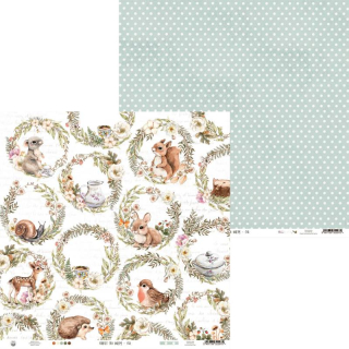 *** P13 - FOREST TEA PARTY / 02 - scrapbooková čtvrtka
