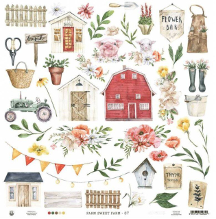 *** P13 - FARM SWEET FARM / 07 - scrapbooková čtvrtka