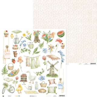 *** P13 - HELLO SUMMER / 07 - scrapbooková čtvrtka