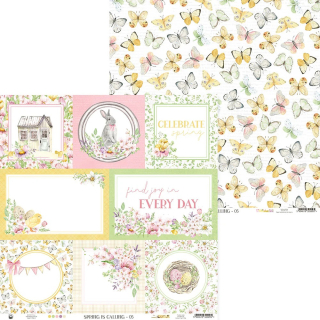*** P13 - SPRING IS CALLING / 05 - scrapbooková čtvrtka