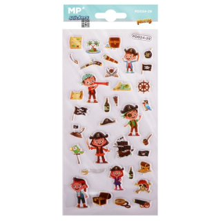 MP - PIRATES - 3D samolepky