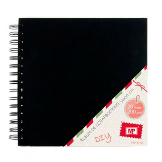 Madrid Papel - SCRAPBOOK ALBUM 12x12 / BLACK - scrapbookové album