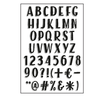*** Paper Fuel - VINTAGE ALPHABET - silikonová razítka