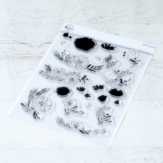*** Pinkfresh Studio - INKED FLORALS - razítka a šablony