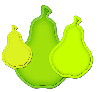 *** Spellbinders - vyřezávací šablony NESTED PEARS (3 ks)