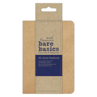Papermania - BARE BASICS / LINED NOTEBOOK A6 - linkovaný zápisník