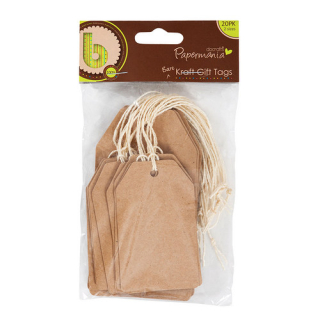 Papermania - GIFT TAGS / KRAFT - dárkové visačky (20 ks)