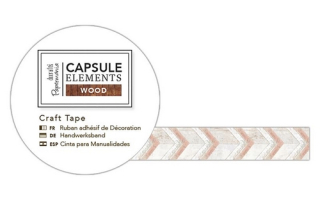 Papermania - ELEMENTS WOOD / CHEVRON Washi Tape - papírová páska