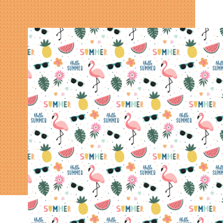 *** Echo Park - POOL PARTY / Hello Summer - scrapbooková čtvrtka