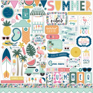 *** Echo Park - POOL PARTY Element Stickers - samolepky