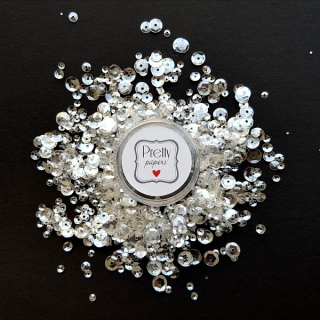 Pretty Papers - SPARKLING CLEAR SEQUINS - flitry