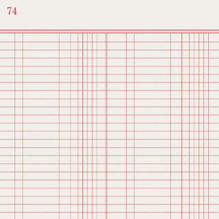 Jenni Bowlin - "RED LINED LEDGER" - scrapbookový papír