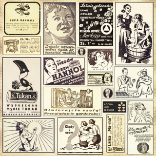 *** 7 Dots Studio - DOMESTIC GODDESS "Adverts" - scrapbook. čtvrtka