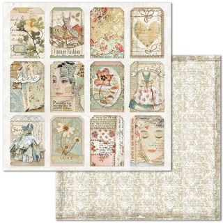 Stamperia - IMAGINE / SBB671 - scrapbooková čtvrtka