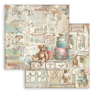 Stamperia - BROCANTE ANTIQUES / SBB986 - scrapbooková čtvrtka
