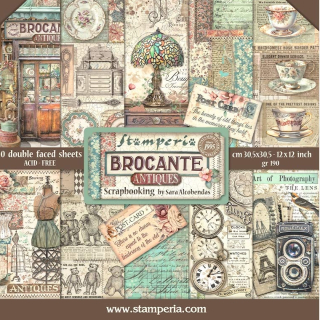 Stamperia - BROCANTE ANTIQUES 12x12 - scrapbookové papíry